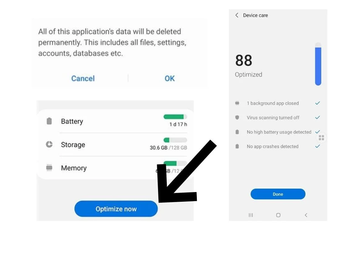 Check Mobile Phone Storage Cache