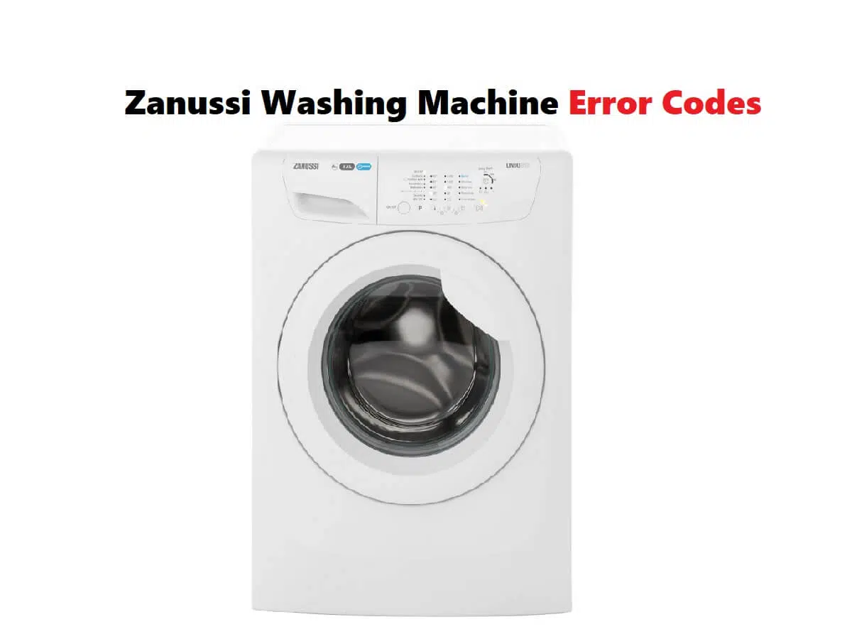 Zanussi Washing Machine Error Codes