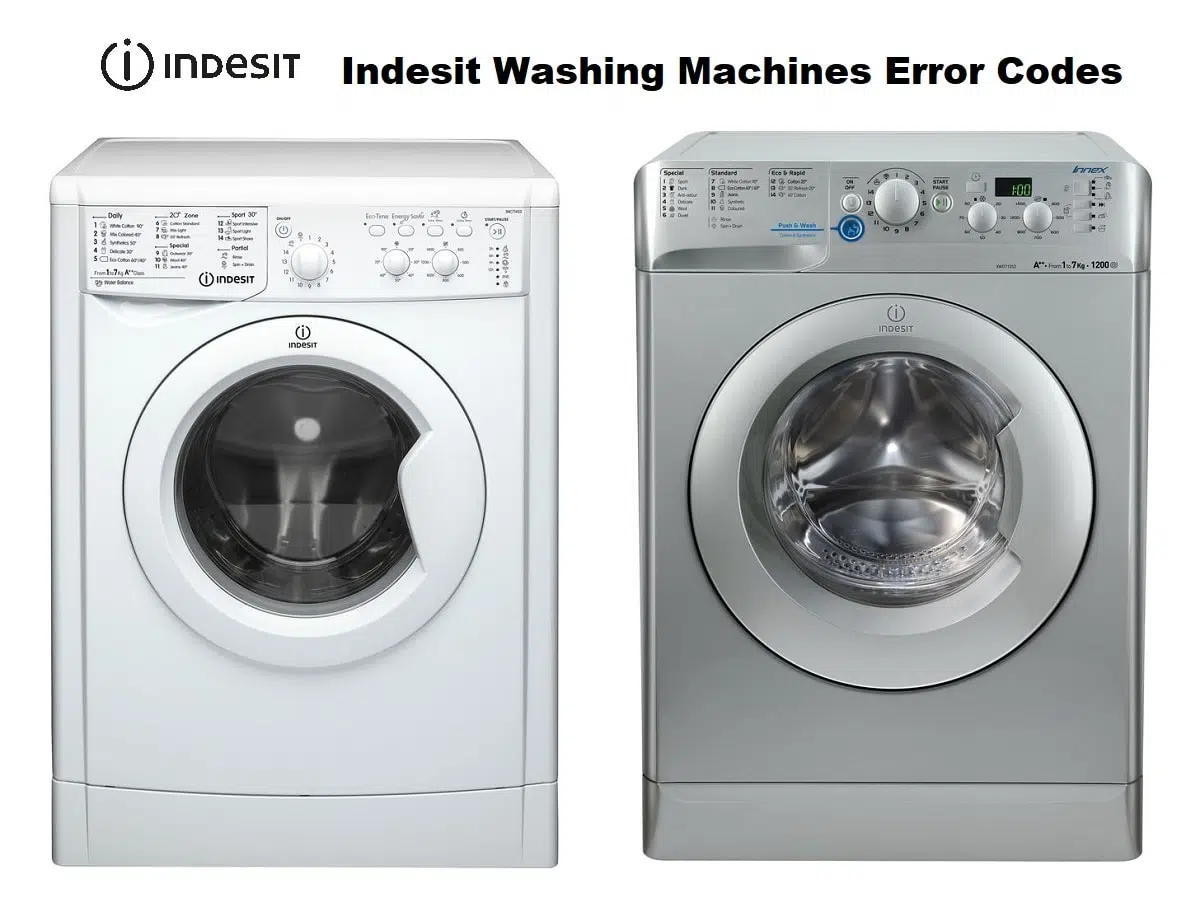 Indesit Washing Machines and Washer Dryers Error Codes