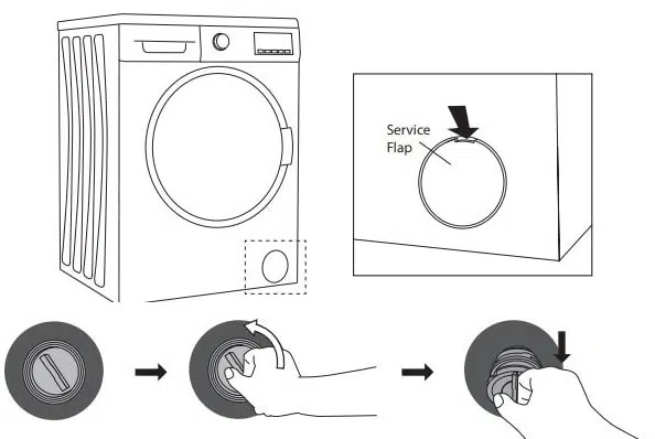 Kenwood Washing Machine Cleaning the Drain Filter
