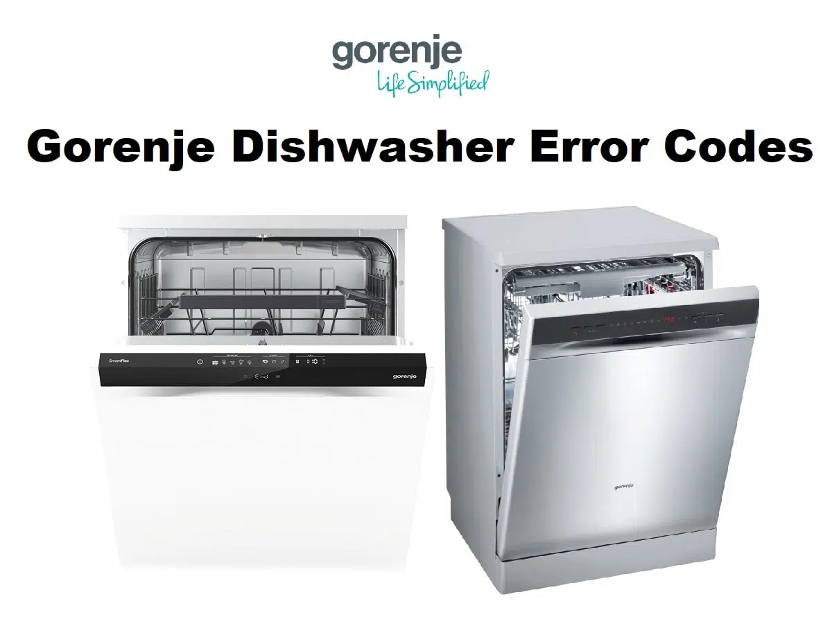Gorenje Dishwasher Error Codes
