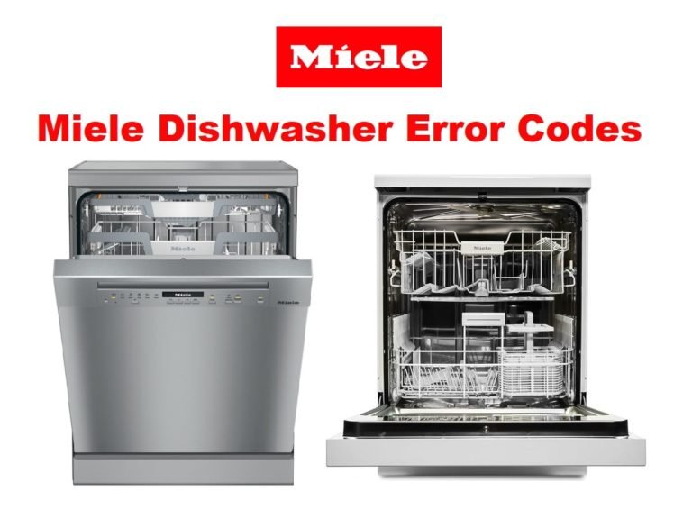 Miele Dishwasher Error Codes List and Solutions