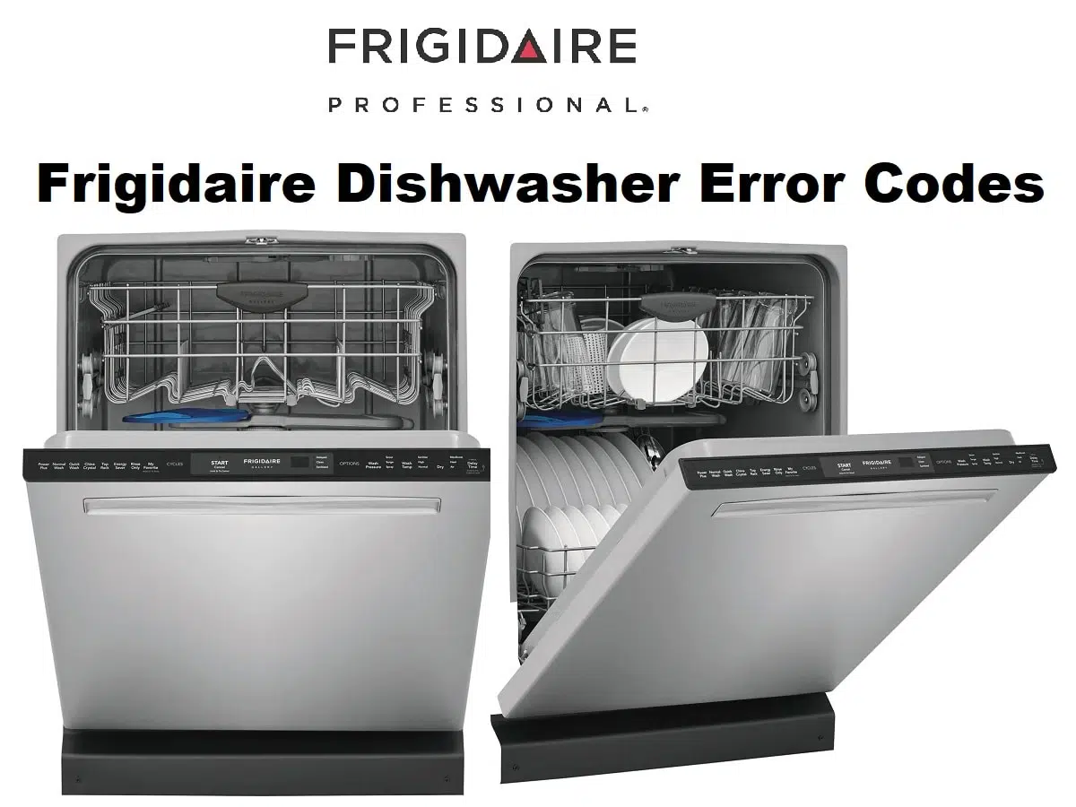 Frigidaire Dishwasher Error Codes