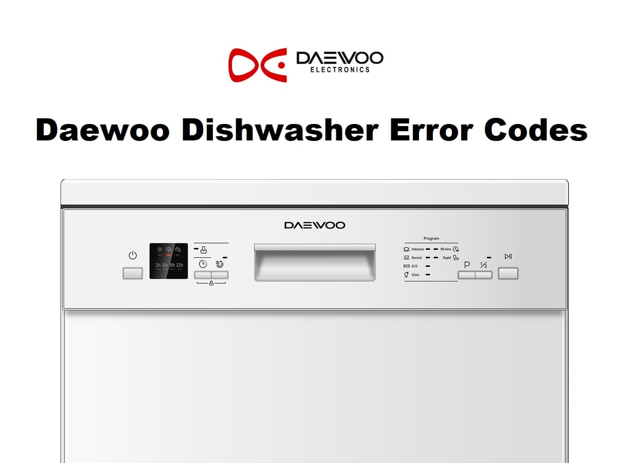 Daewoo Dishwasher Error Codes