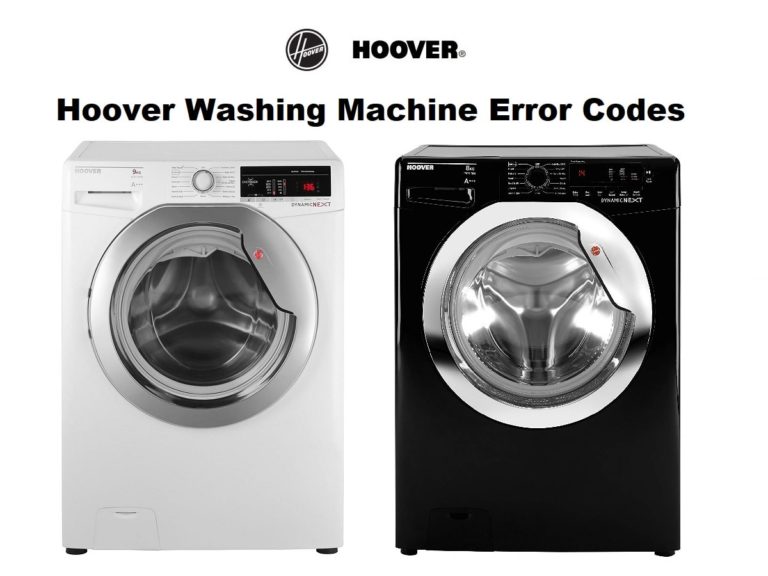 Hoover Washing Machine Error Codes - Troubleshooting and Manual