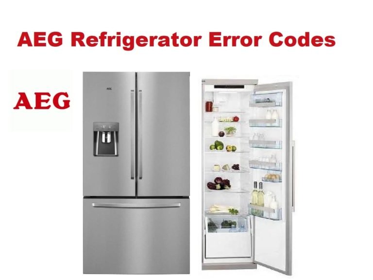 AEG Refrigerator Error Codes (What Do They Mean)