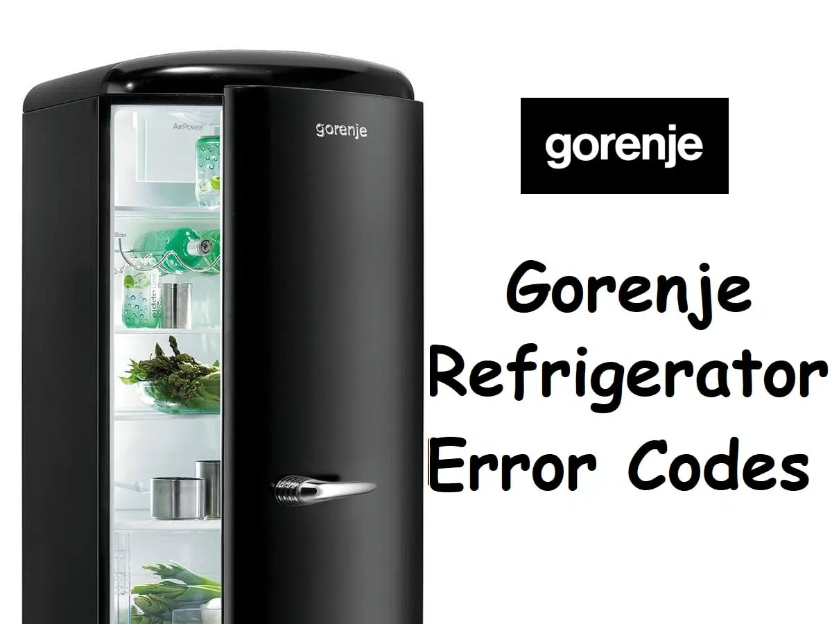 Gorenje Refrigerator Error Codes