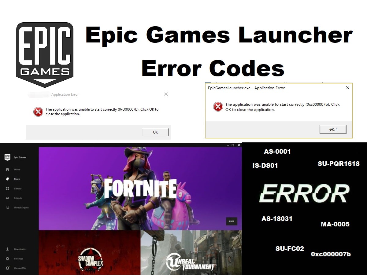 Epic Games Launcher Error Codes