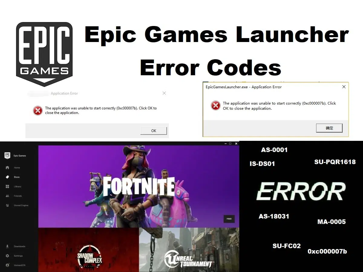 Epic Games Launcher Error Codes