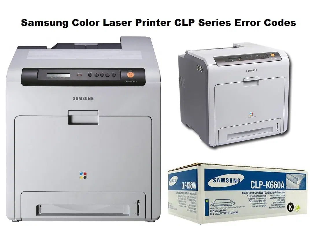 Samsung Color Laser Printer CLP Series Error Codes