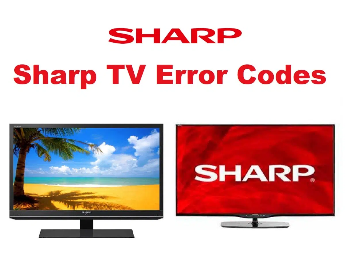 Sharp TV Error Codes