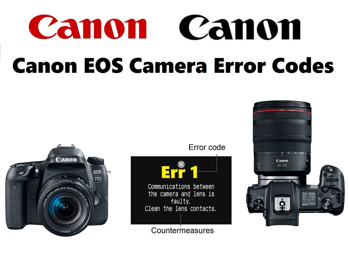 Canon EOS Camera Error Codes