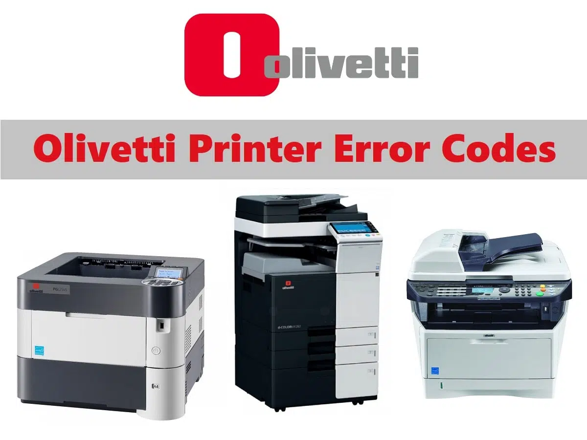 Olivetti Printer Error Codes