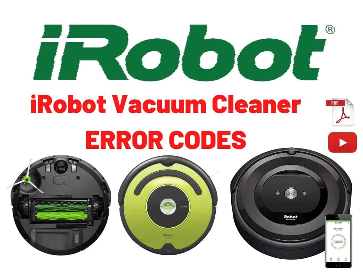 iRobot Vacuum Cleaner Error Codes