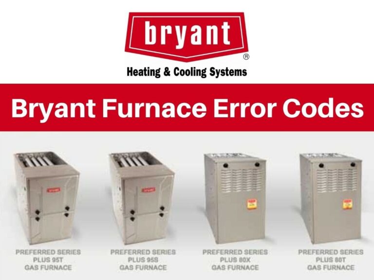 Bryant Furnace Error Codes (Meaning And Solution)