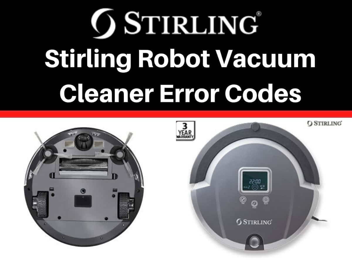 Stirling Robot Vacuum Cleaner Error Codes