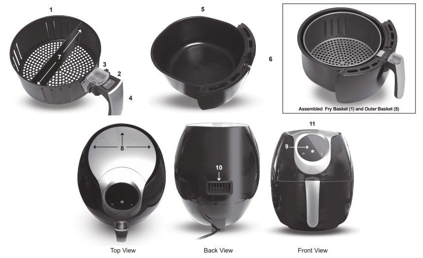 Power AirFryer XL Parts and Accessories