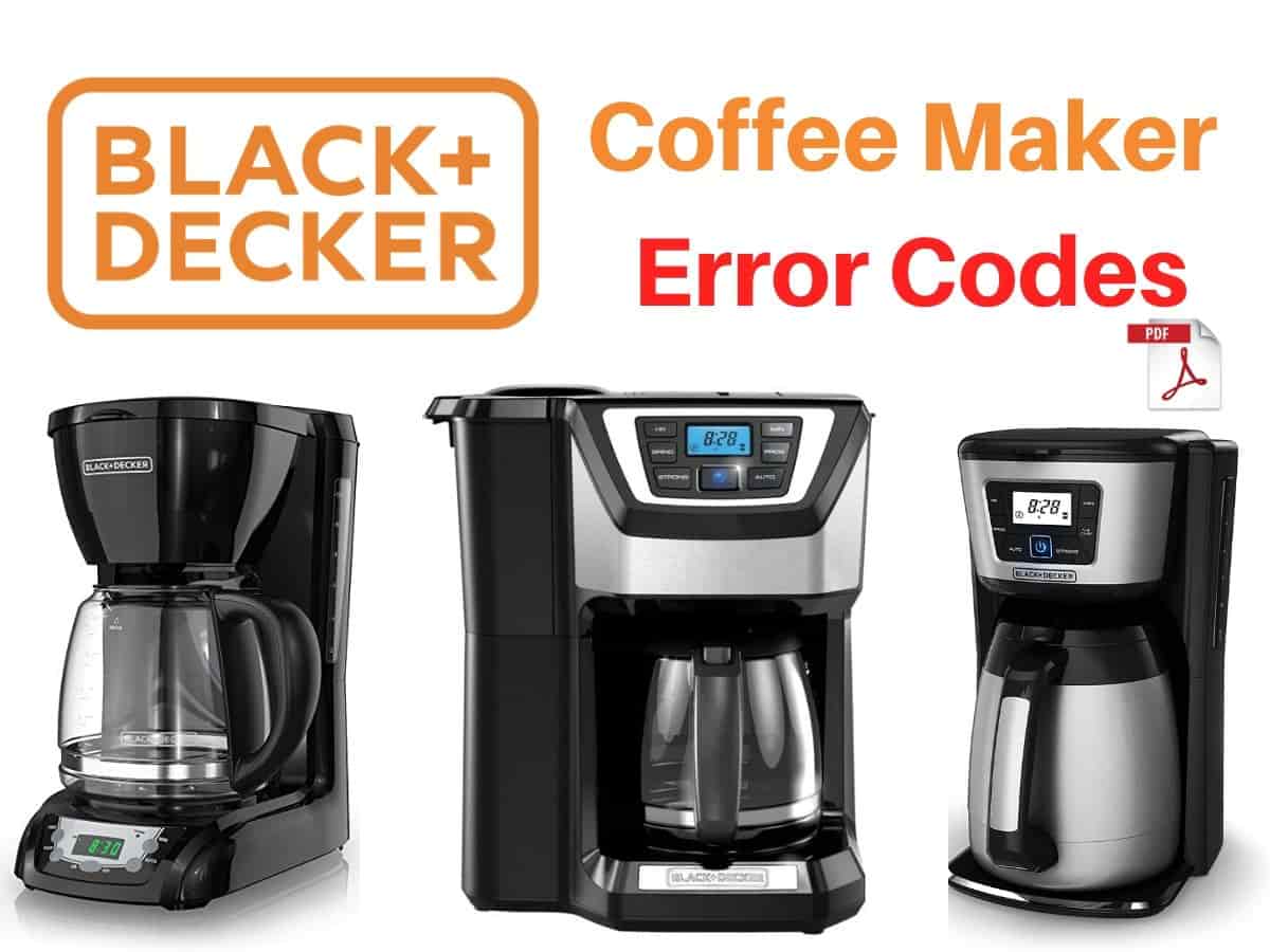 Black and Decker Coffee Maker Error Codes