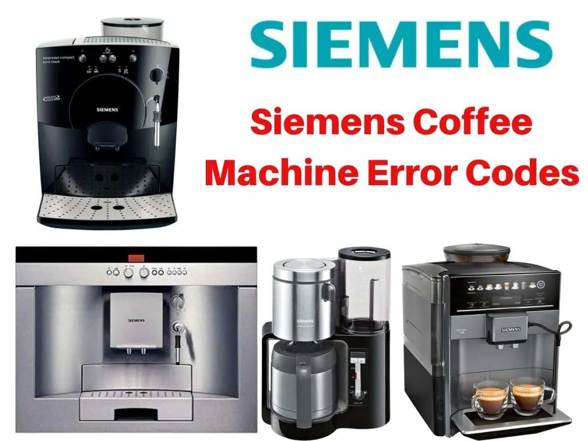 Siemens Coffee Machine Error Codes