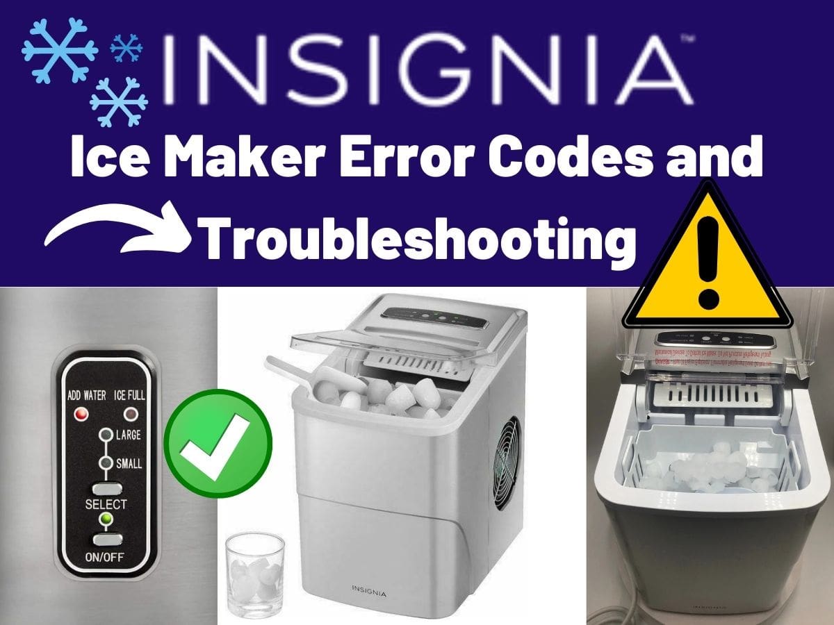 Insignia Portable Icemaker Error Codes