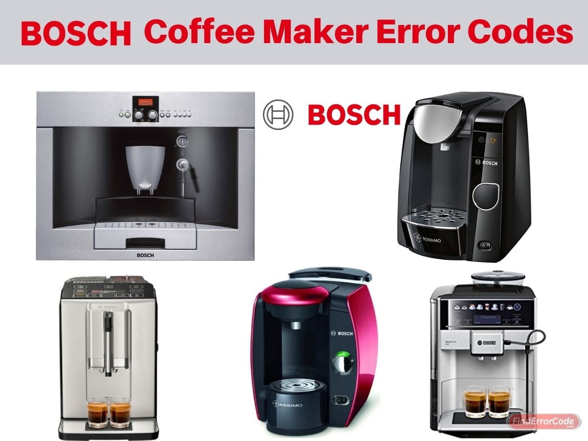 Bosch Coffee Maker Error Codes and Troubleshooting