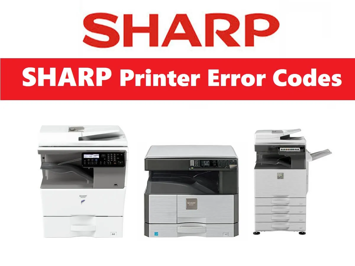 Sharp Printer Error Codes