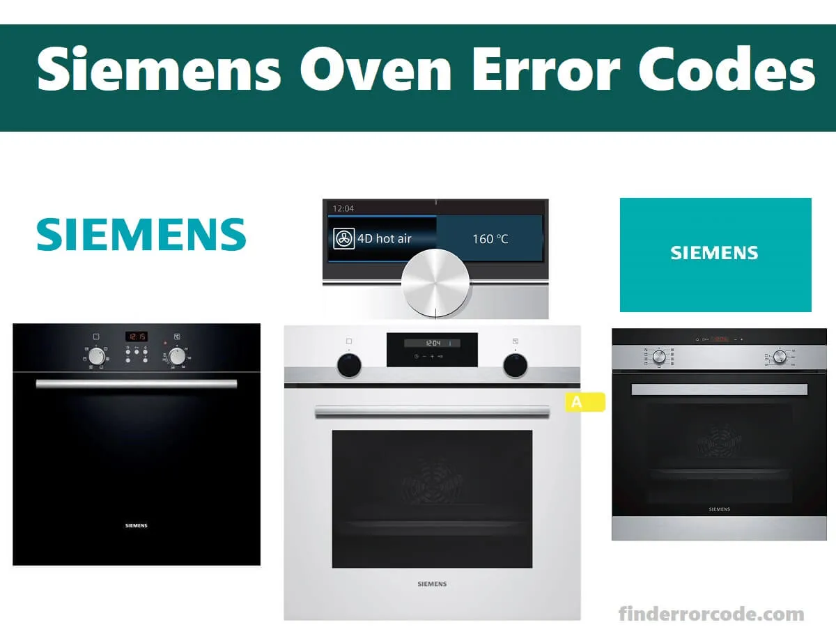 Siemens Oven Error Codes