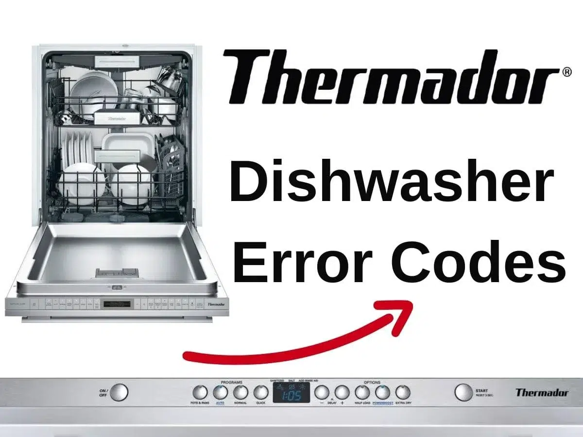Thermador Dishwasher Error Codes - How to Fix?