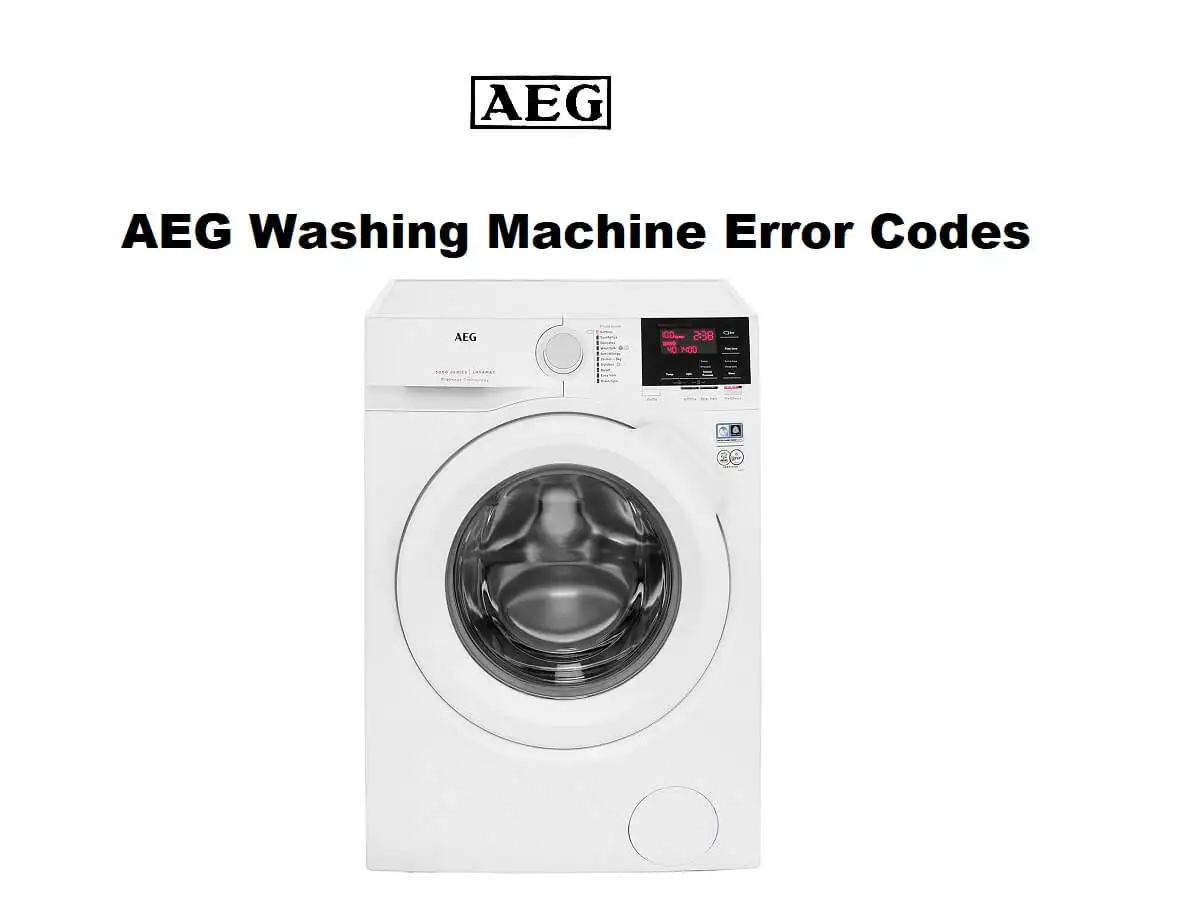 AEG Washing Machine Error Codes