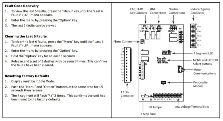 Trane Furnace Fault Code Recovery